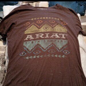 Ariat form fitted brown t shirt